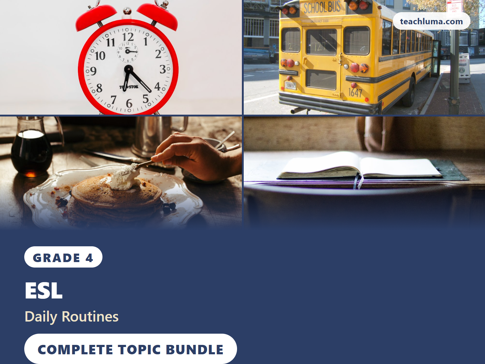 Preview 1 of Grade 4 Daily Routines — Complete Topic Bundle