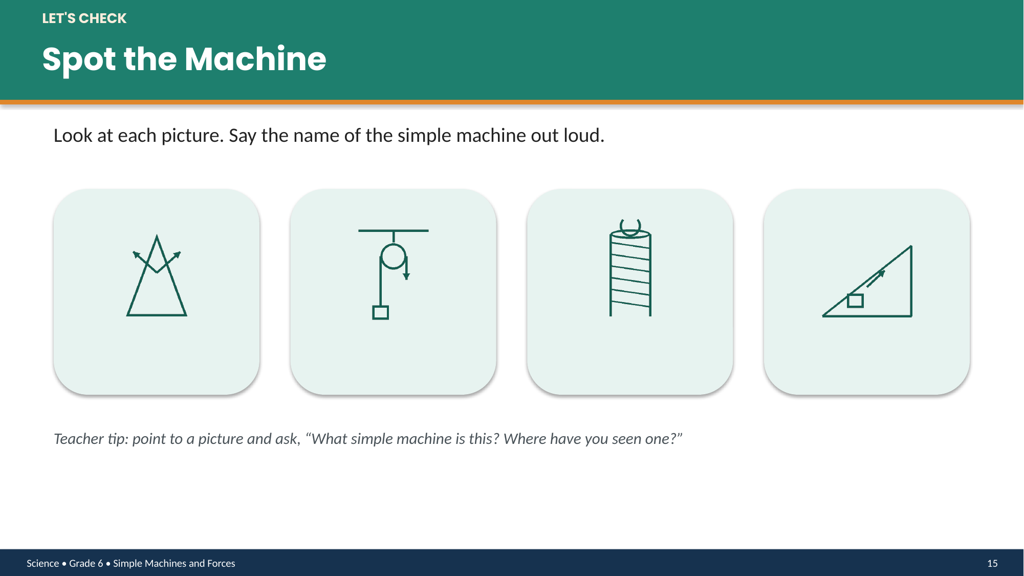 Preview 7 of Grade 6 Simple Machines and Forces — Complete Topic Bundle
