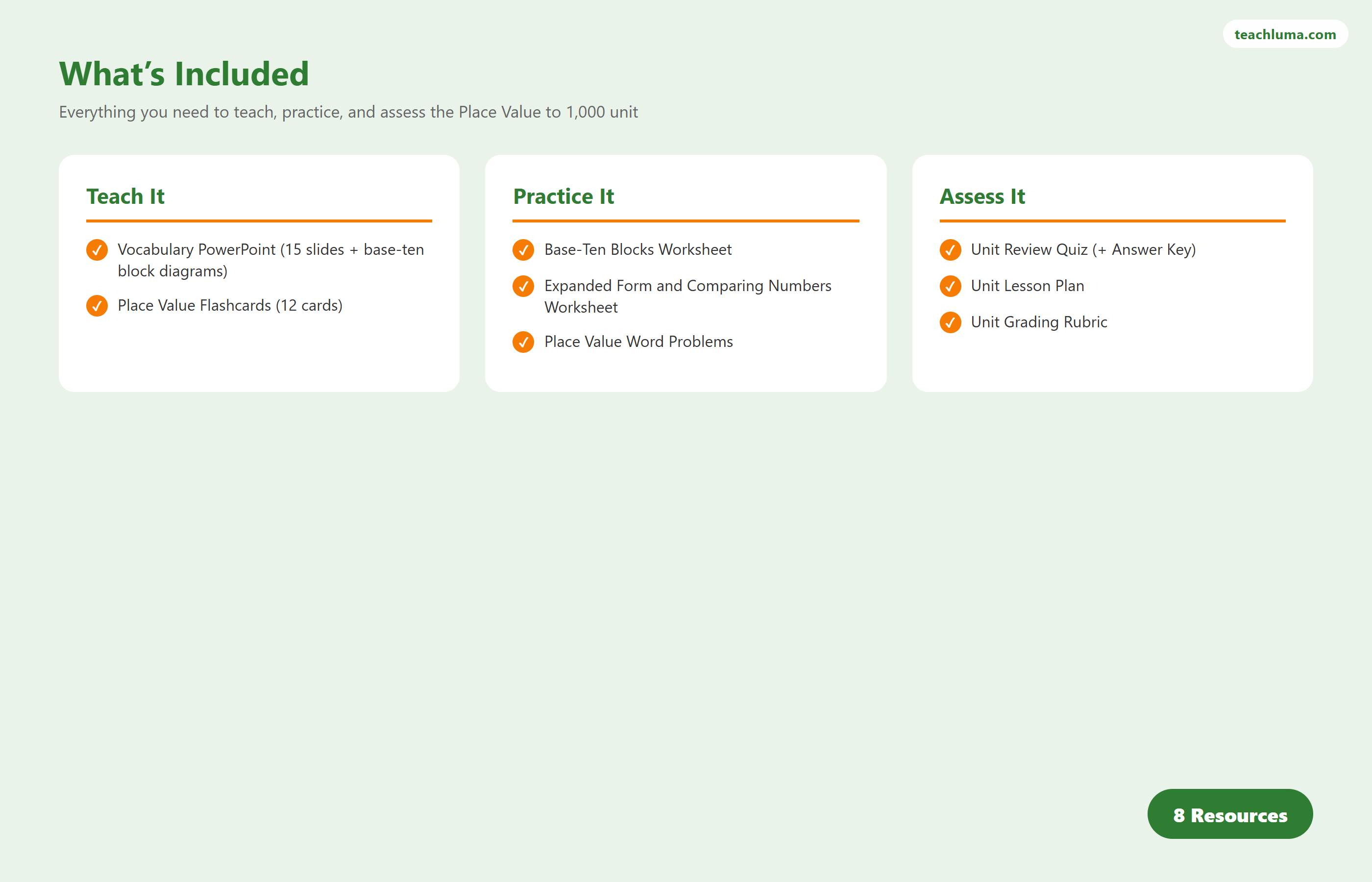Preview 3 of Grade 2 Place Value to 1,000 — Complete Topic Bundle