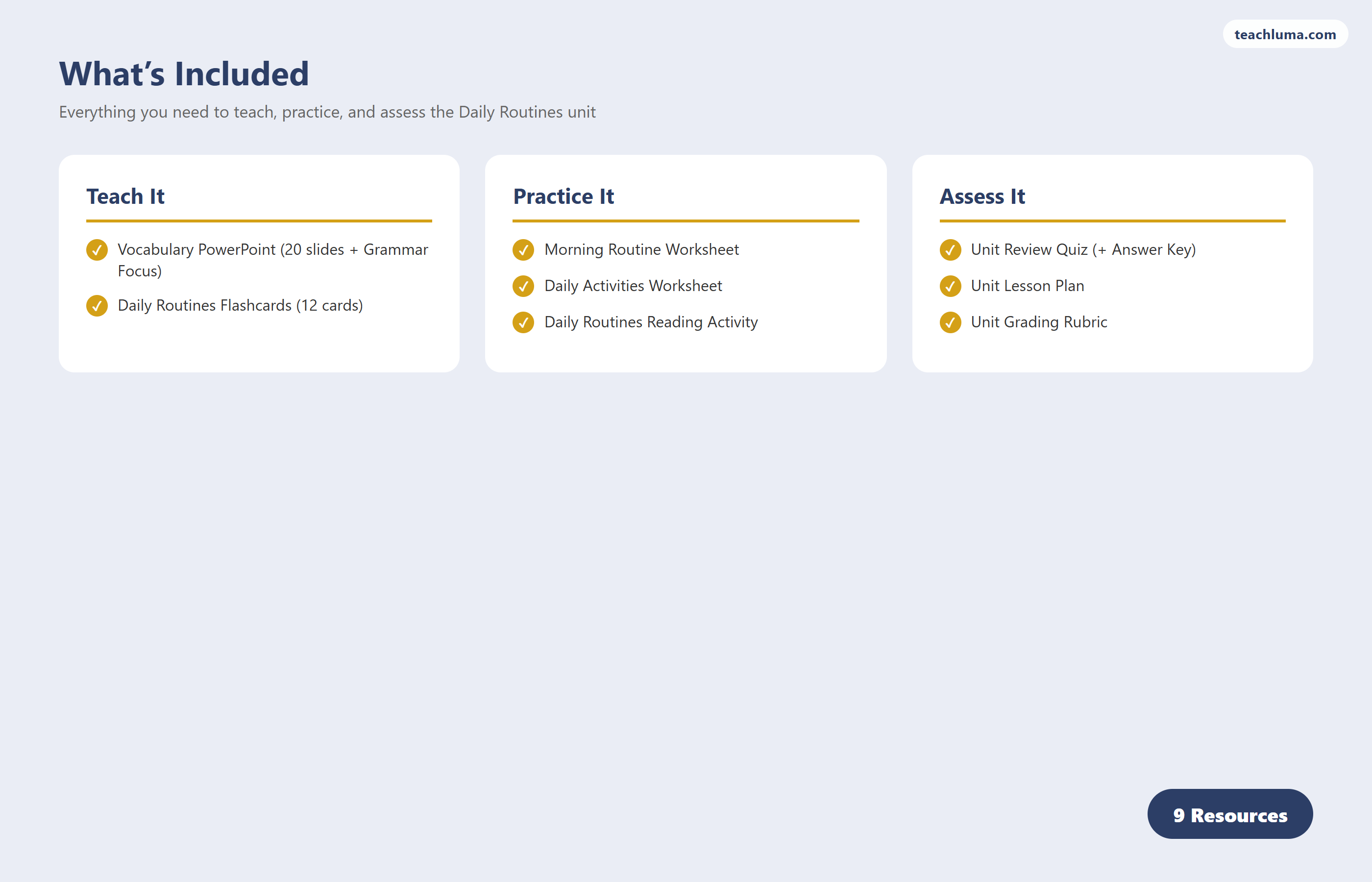 Preview 3 of Grade 4 Daily Routines — Complete Topic Bundle