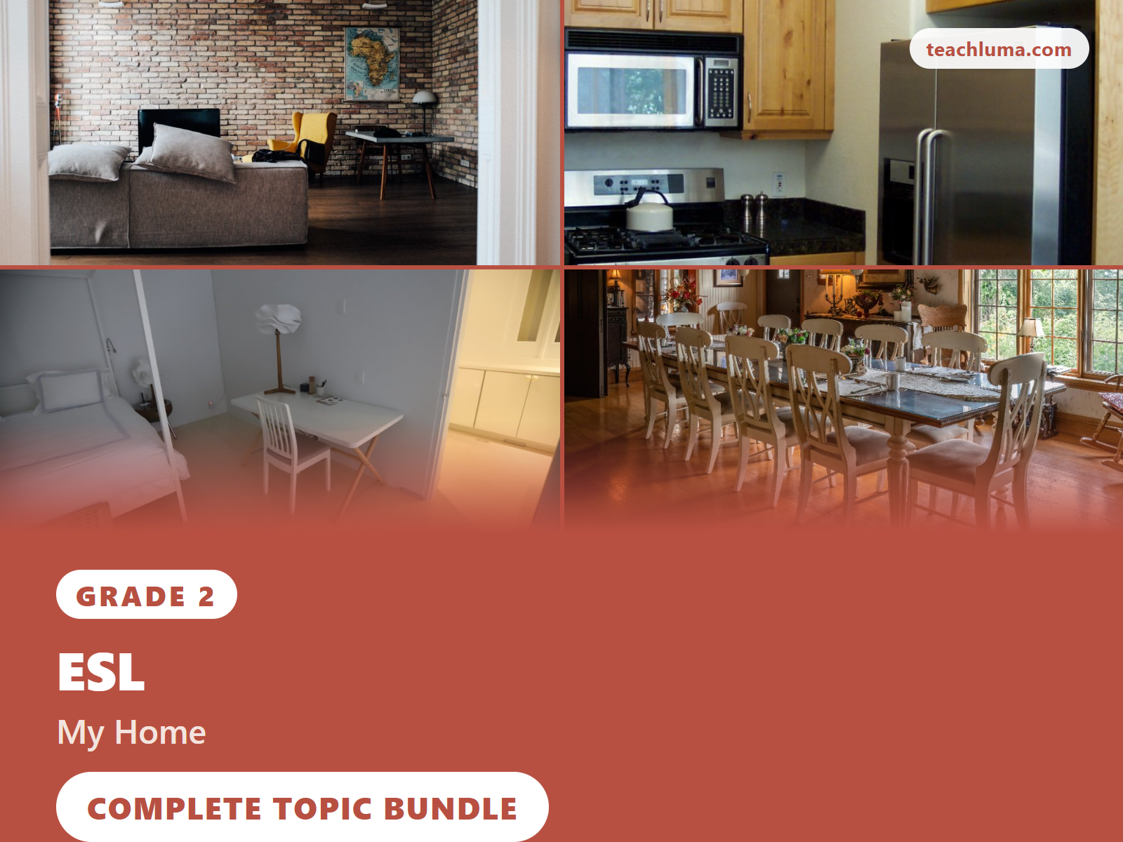 Preview 1 of Grade 2 My Home — Complete Topic Bundle