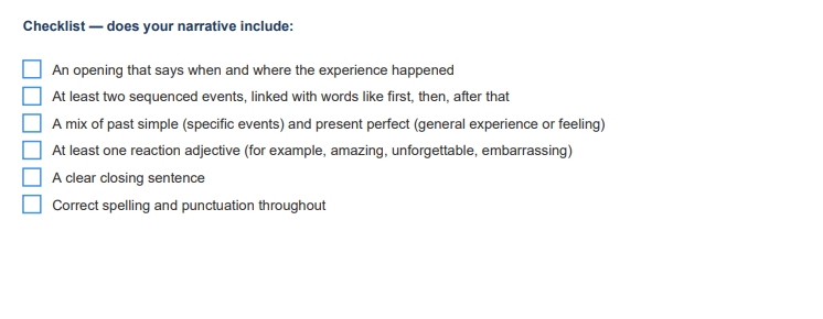 Personal Experiences