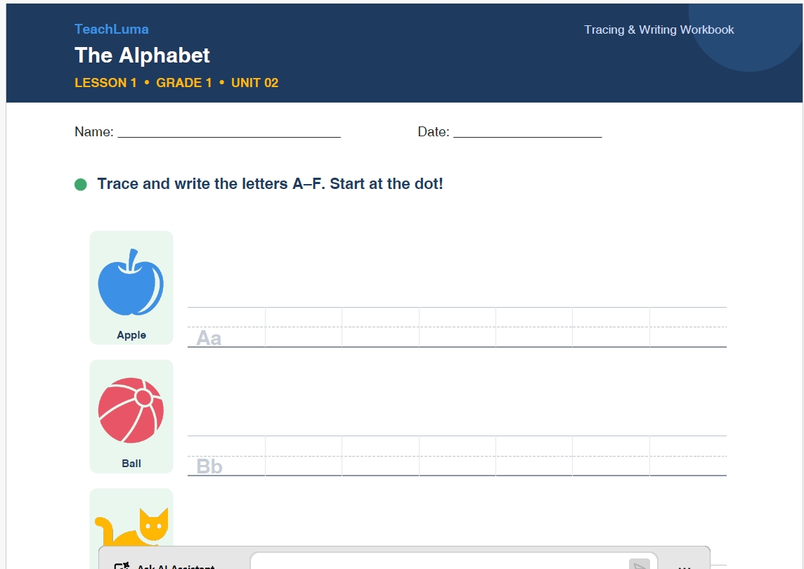 The Alphabet Tracing Writing Workbook - Letter Tracing
