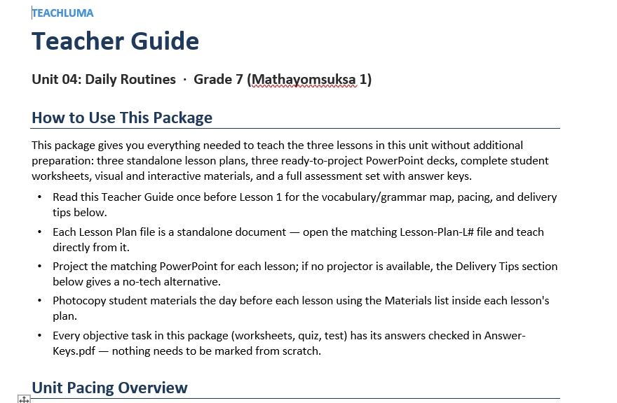 Teacher Guide