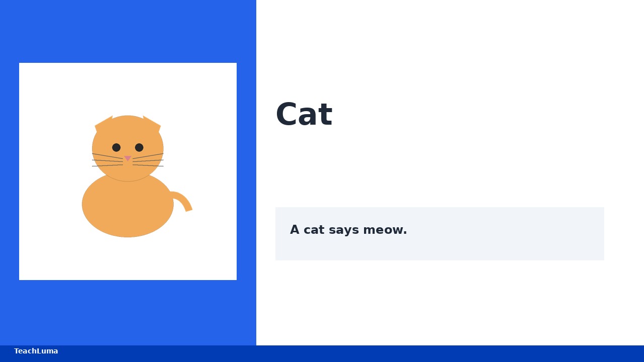 Preview of Animals — Vocabulary & Sounds Pack