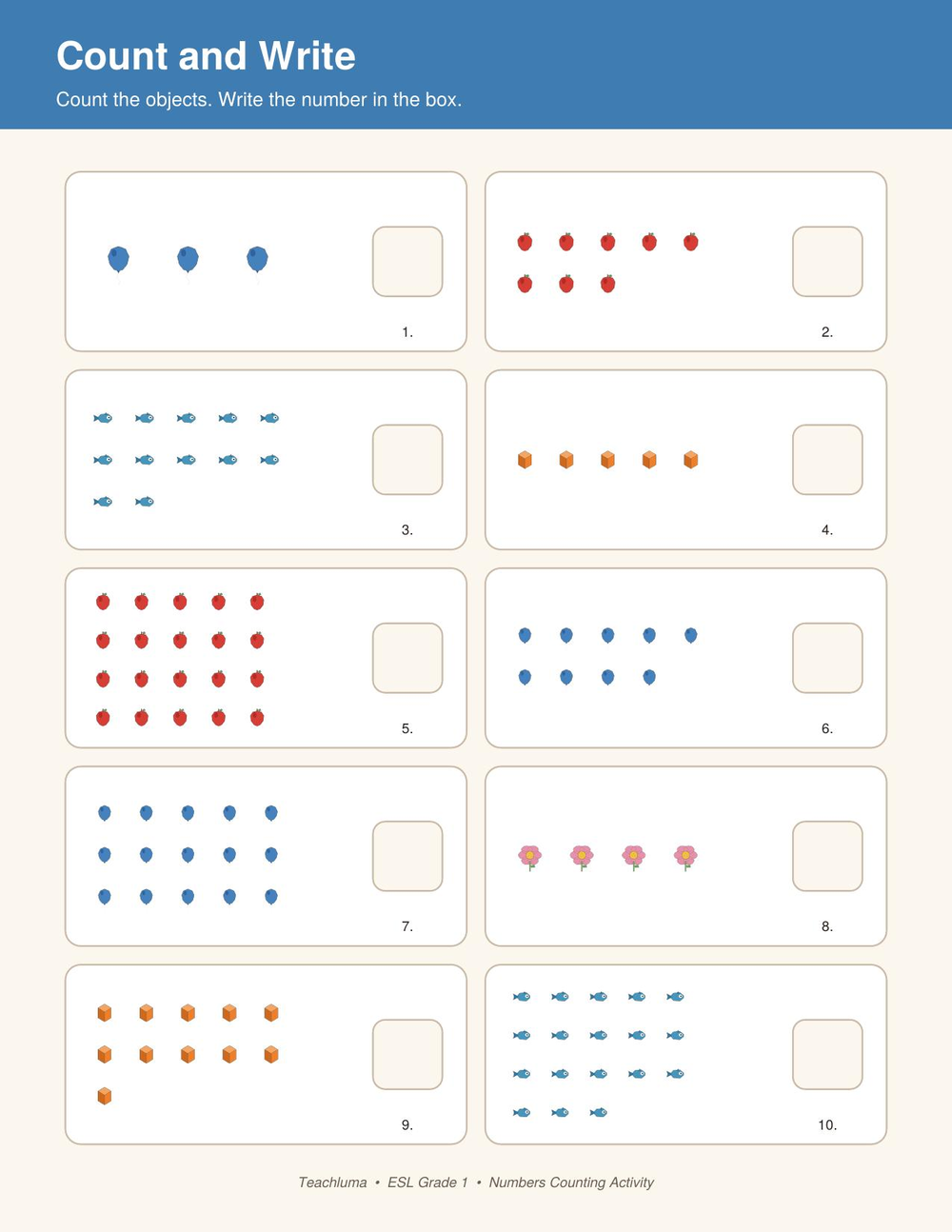 How Many Are There? — Counting Activity