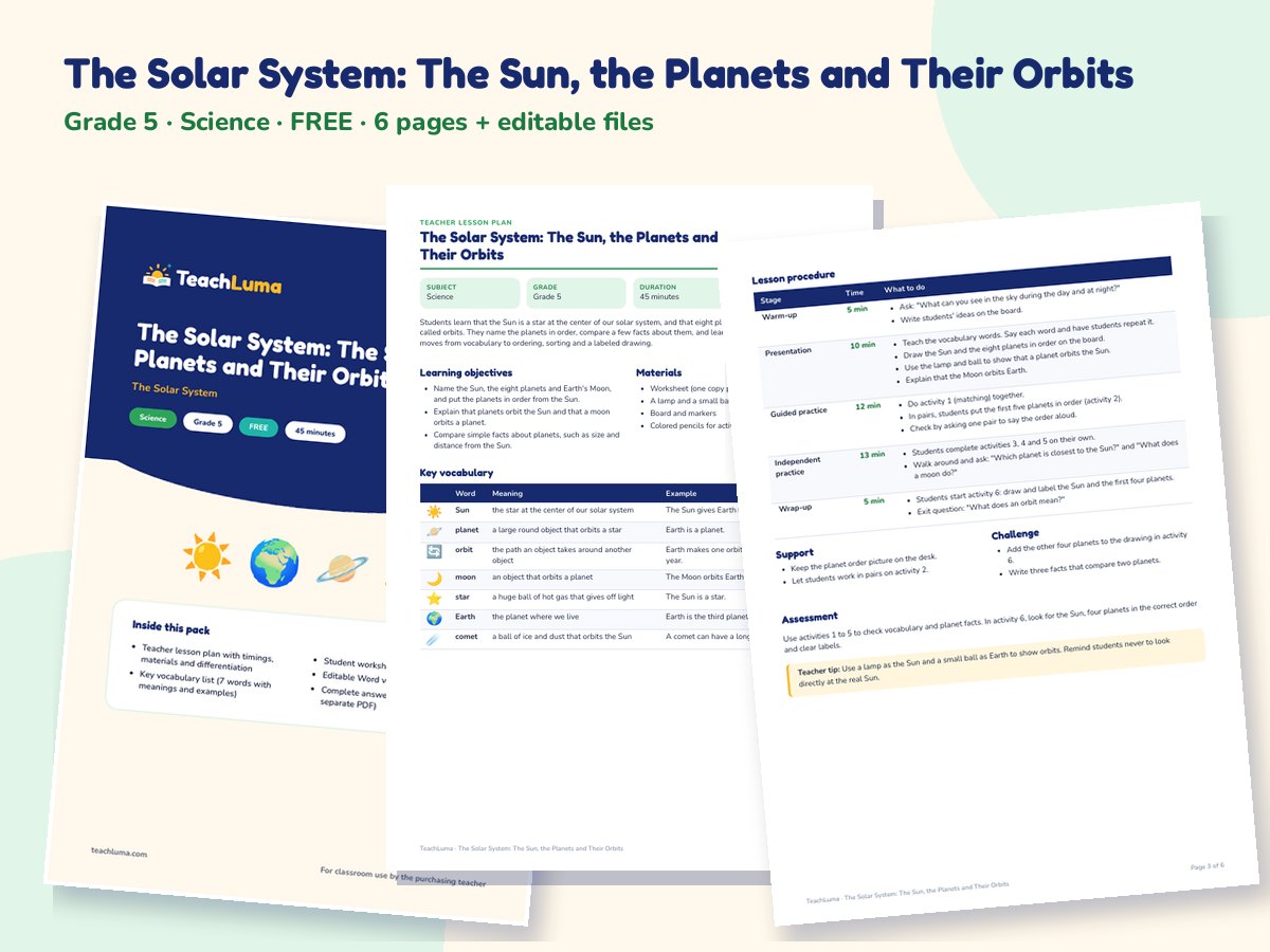 Preview of The Solar System: The Sun, the Planets and Their Orbits