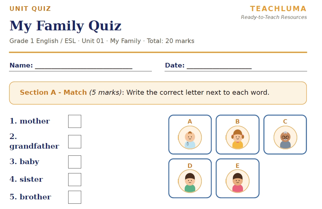 My Family Quiz
