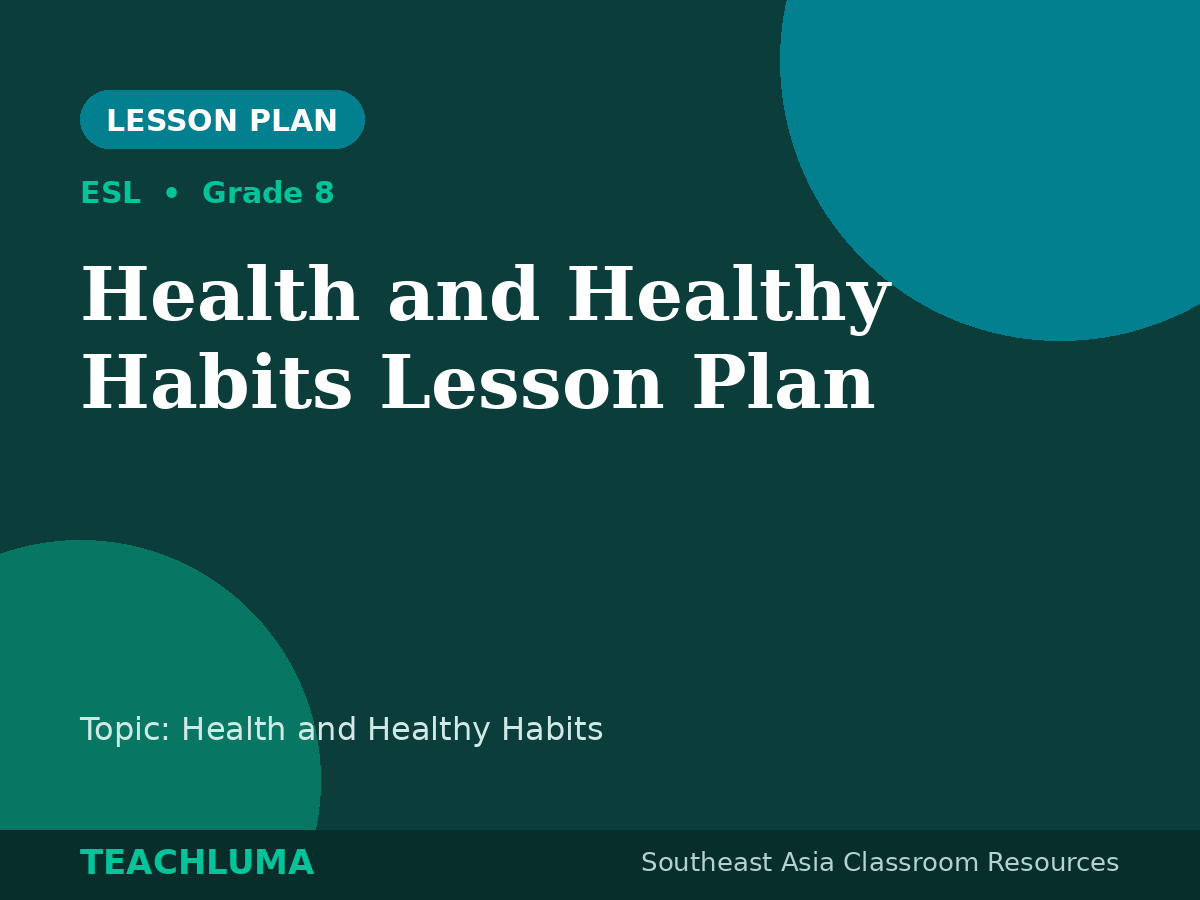 Health and Healthy Habits Lesson Plan