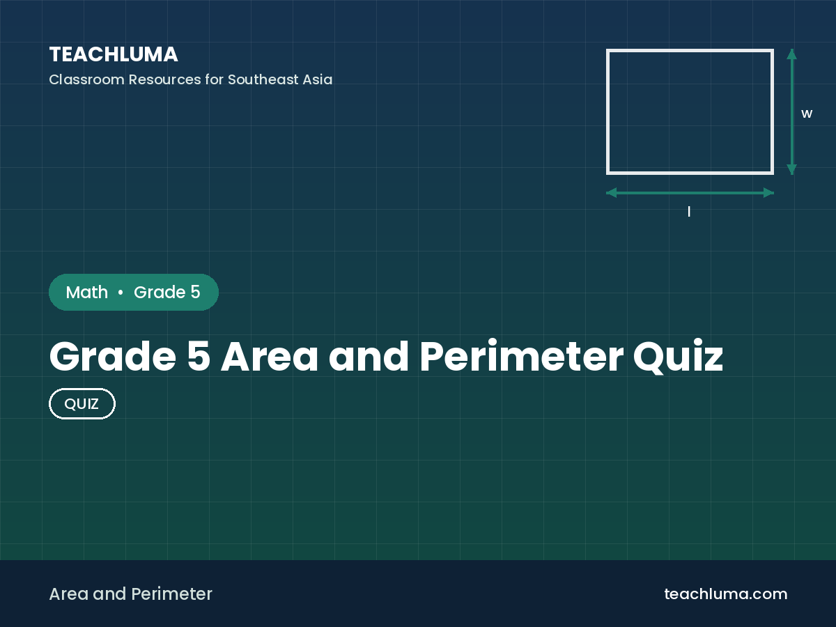 Grade 5 Area and Perimeter Quiz