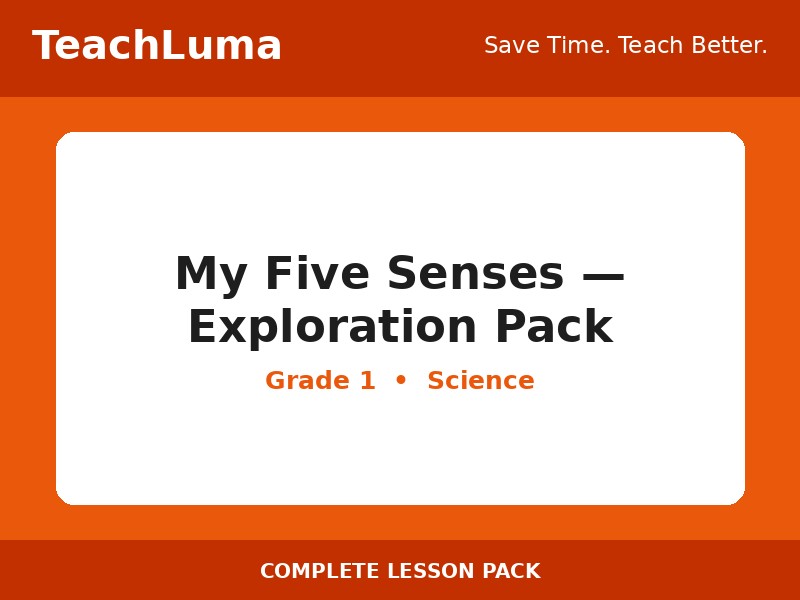 My Five Senses — Exploration Pack
