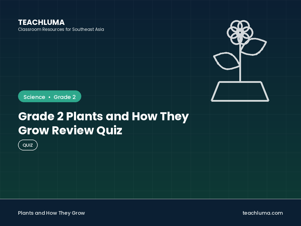 Grade 2 Plants and How They Grow Review Quiz