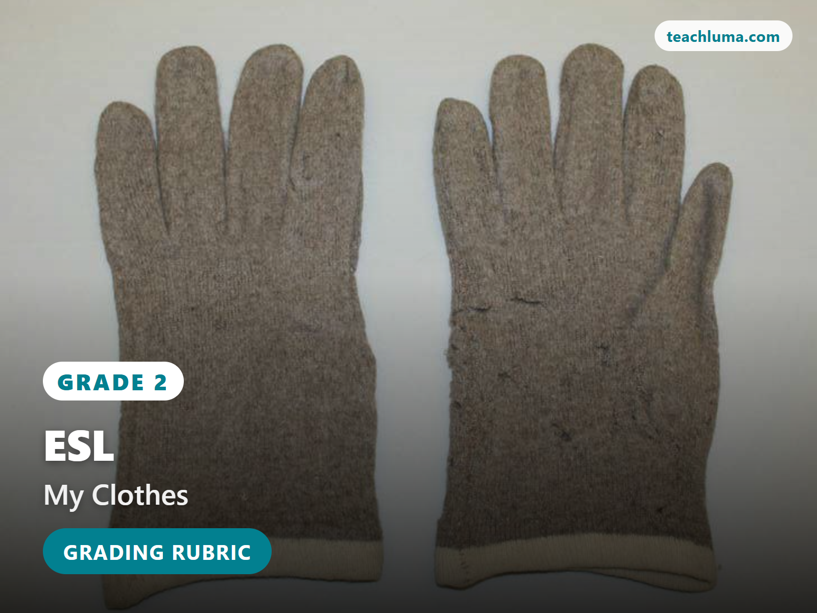 Grade 2 My Clothes Unit Grading Rubric