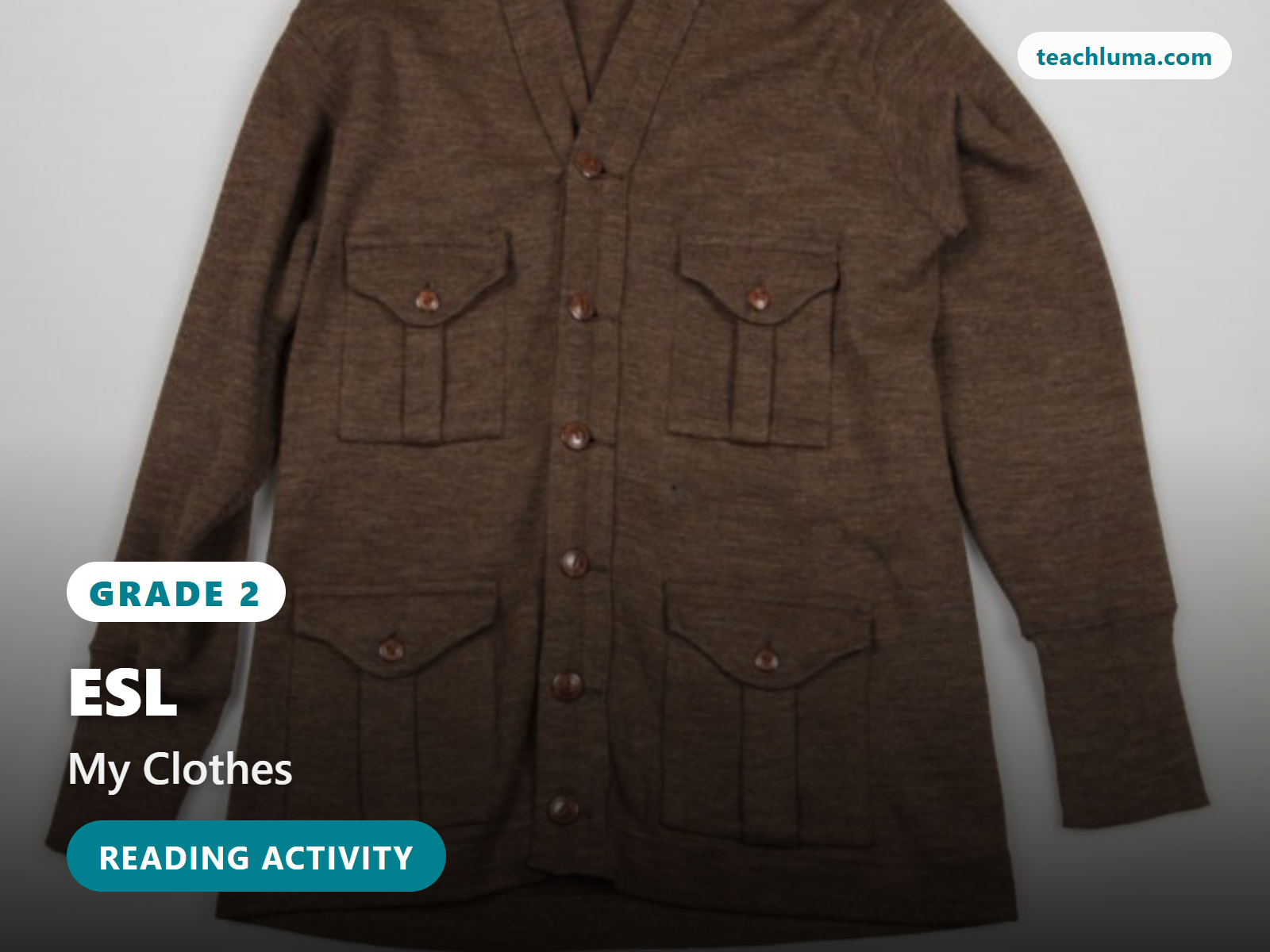 Grade 2 My Clothes Reading Activity