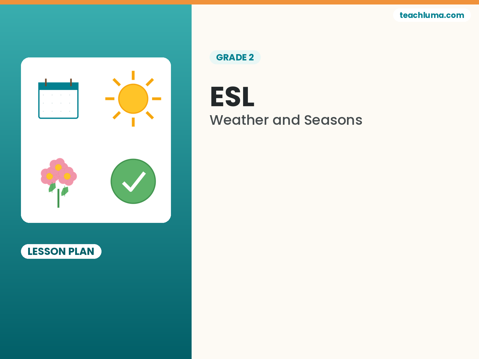 Grade 2 Weather and Seasons Unit Lesson Plan (5-Day Sequence)