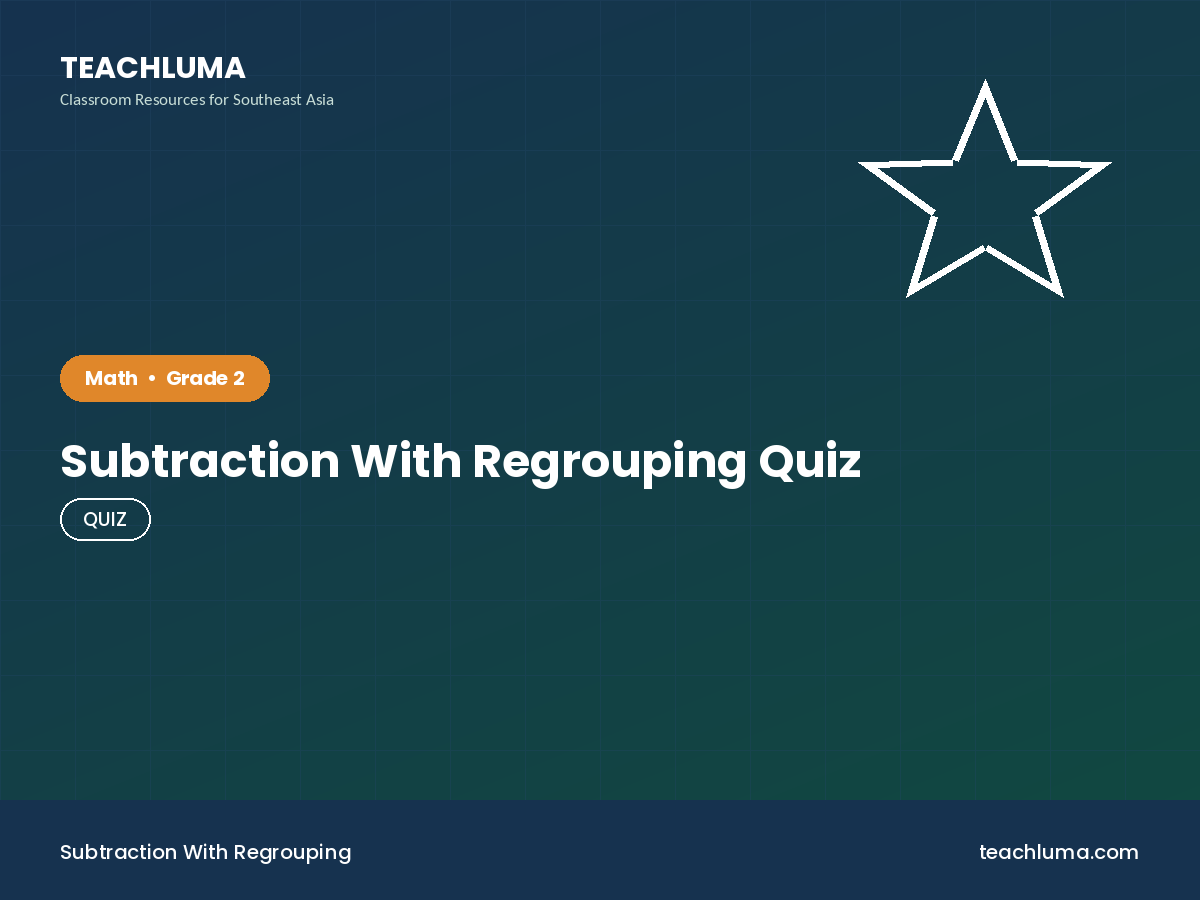 Subtraction With Regrouping Quiz