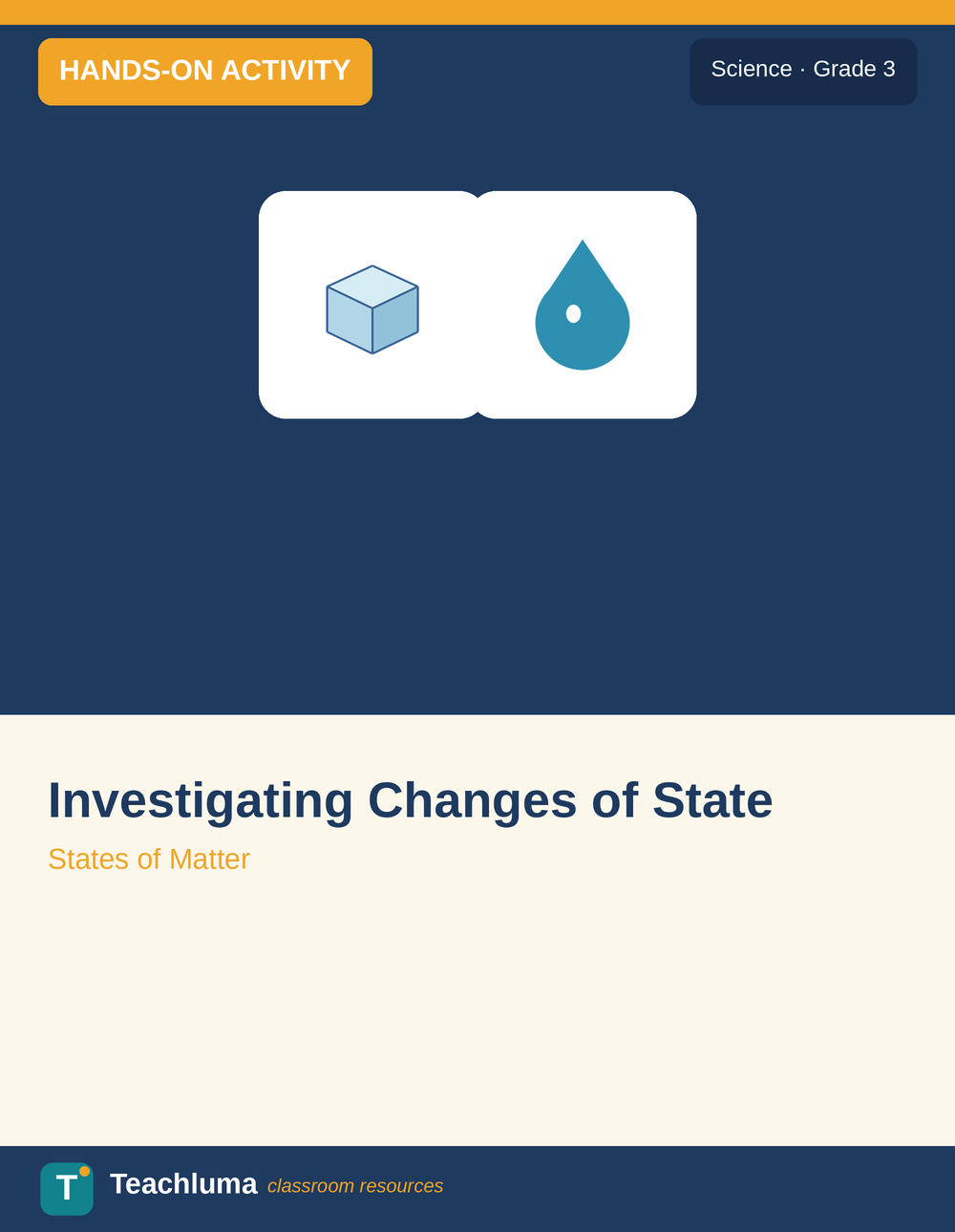Grade 3 Investigating Changes of State: Observation Activity